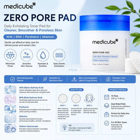 Medicube Zero Pore Pad 2.0 (70 Pads)