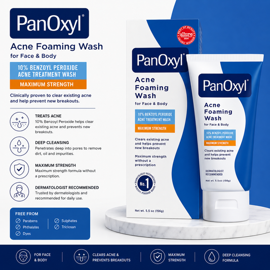 PanOxyl Acne Foaming Face & Body Cleanser – 156g
