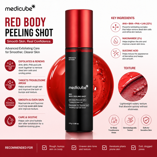 Medicube Red Body Peeling Shot 110g