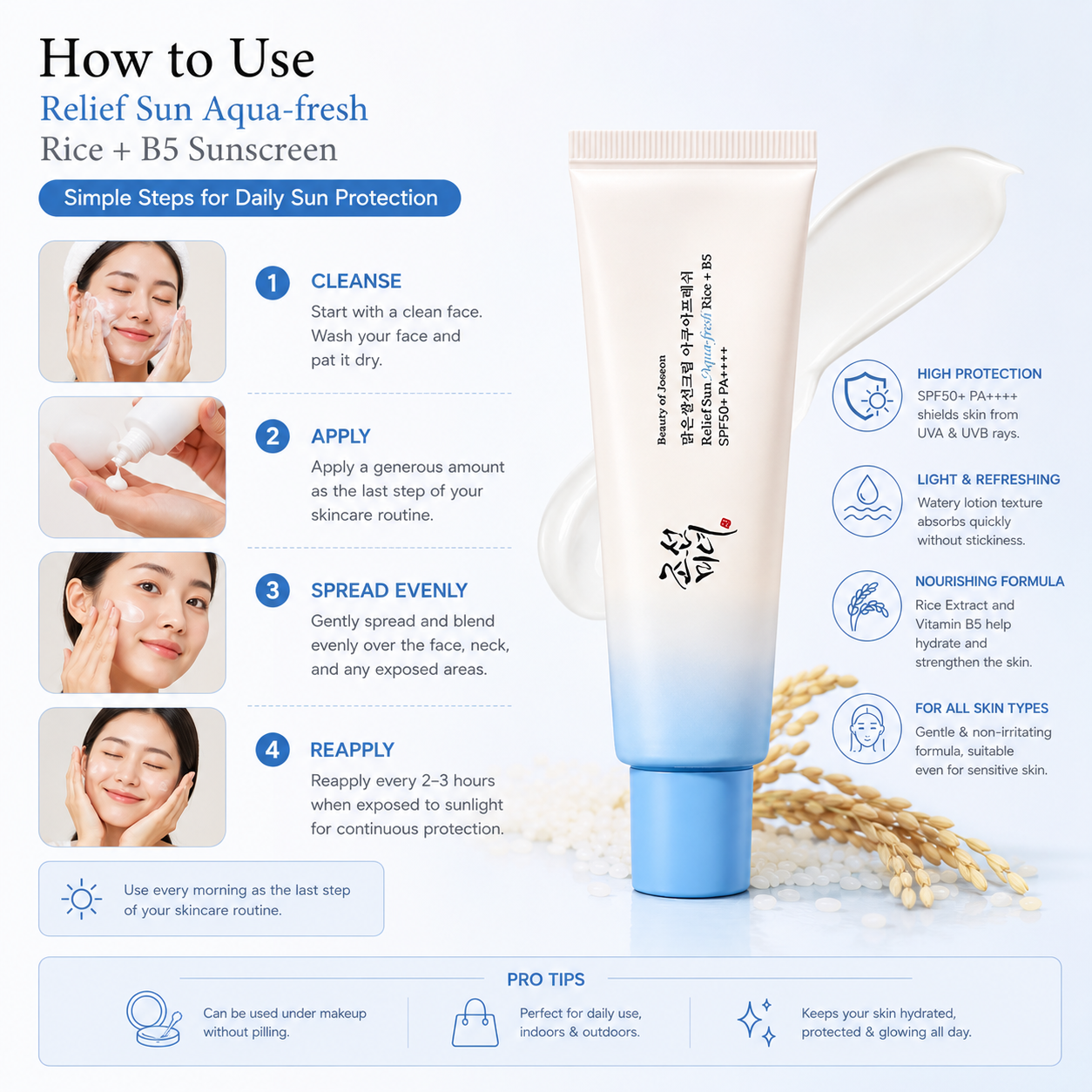 Beauty of Joseon Relief Sun Aqua-Fresh Rice + B5