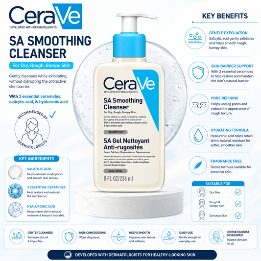 CeraVe SA Smoothing Cleanser 236ml