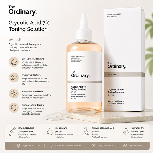 The Ordinary Glycolic Acid 7% Toning Solution – 240ml