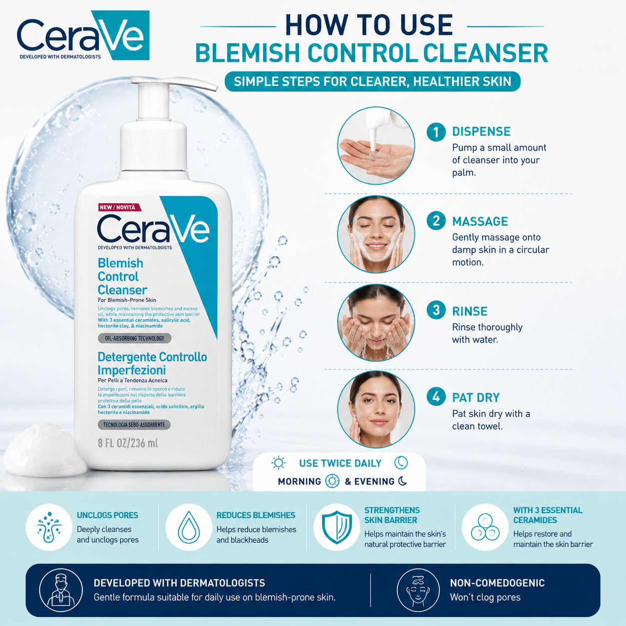 CeraVe Blemish Control Cleanser 236ml