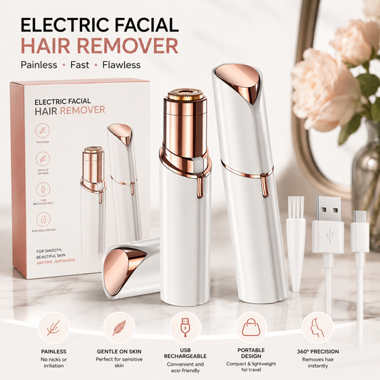 Portable Painless Eyebrow & Face Hair Remover