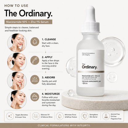 The Ordinary Niacinamide 10% + Zinc 1% Serum 30ml