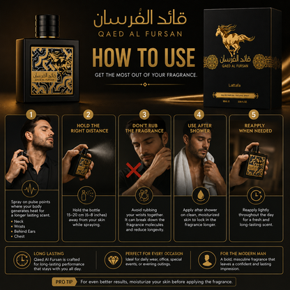 Lattafa Qaed Al Fursan Eau de Parfum 90ml