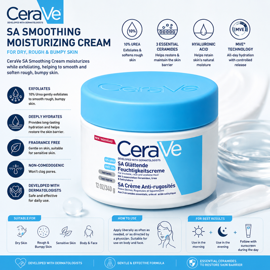 CeraVe SA Smoothing Cream 340g