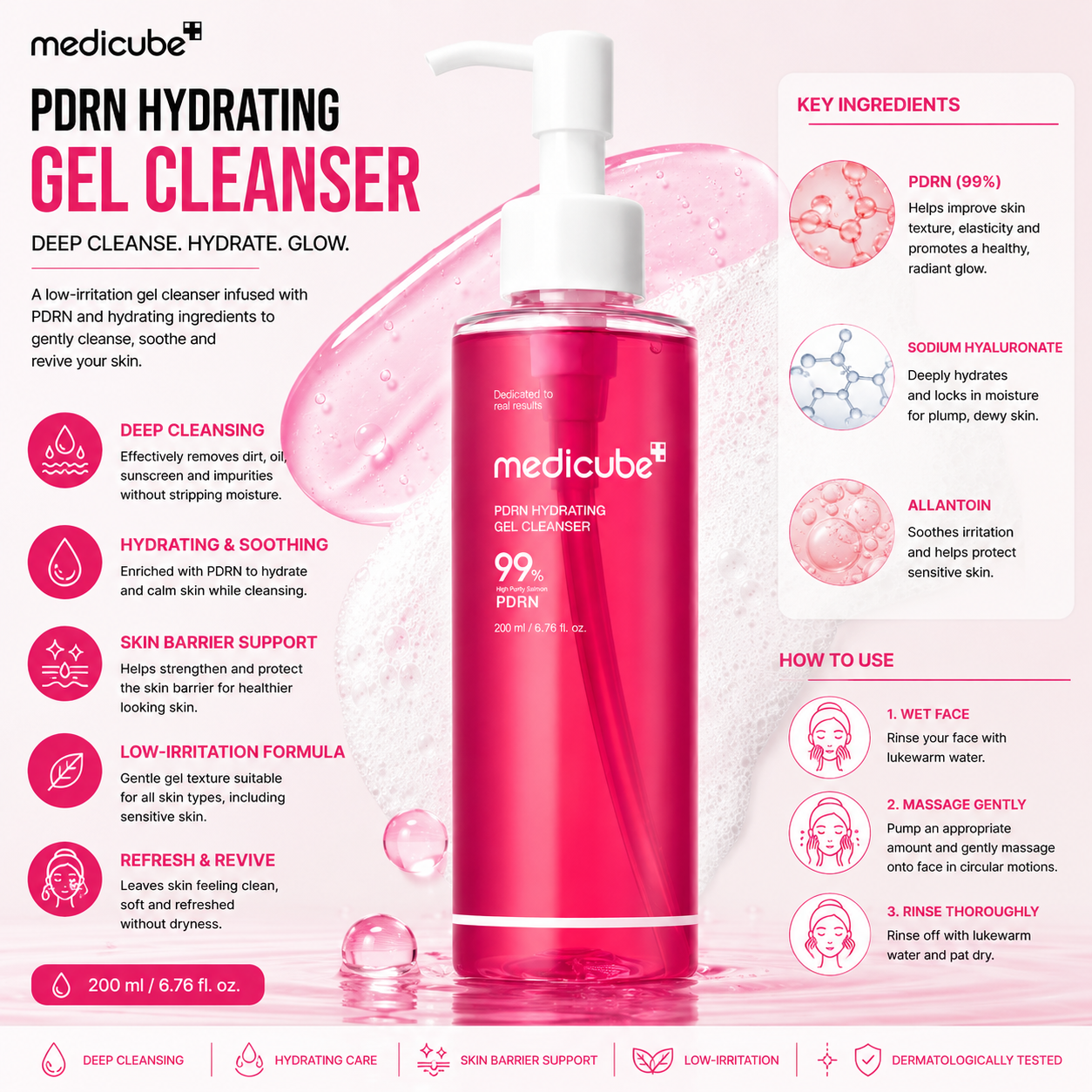 Medicube PDRN Hydrating Gel Cleanser