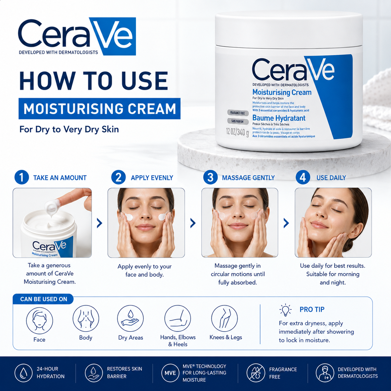 CeraVe Moisturising Cream 340g