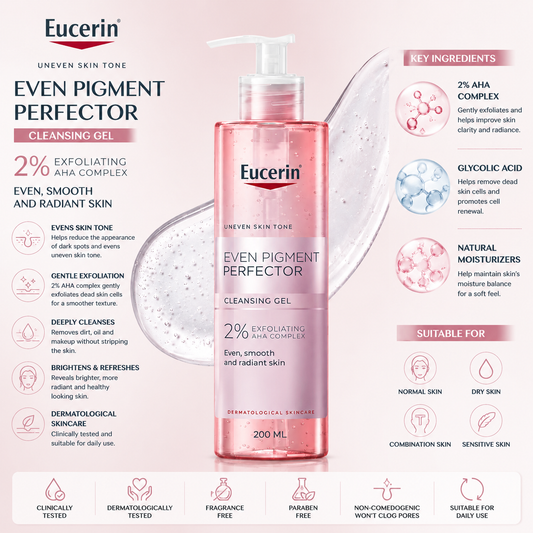 Eucerin Even Pigment Perfector Cleansing Gel 200ml