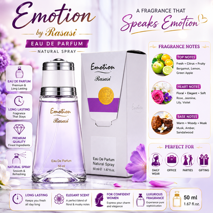 Rasasi Emotion Eau De Parfum for Women 50ml