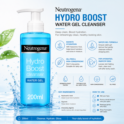 Neutrogena Hydro Boost Water Gel Cleanser 200ml