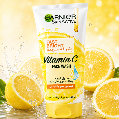 Garnier SkinActive Fast Bright Vitamin C Face Wash –100ml