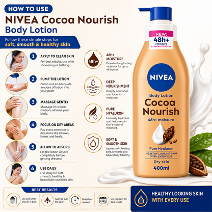 NIVEA Cocoa Nourish Body Lotion 400ml