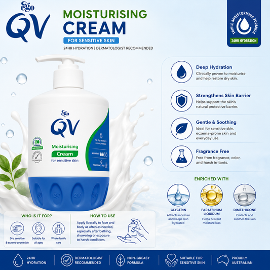 QV Moisturising Cream for Sensitive Skin 500g