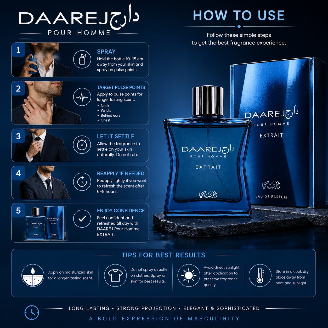 Rasasi Daarej Pour Homme Extrait Eau De Parfum