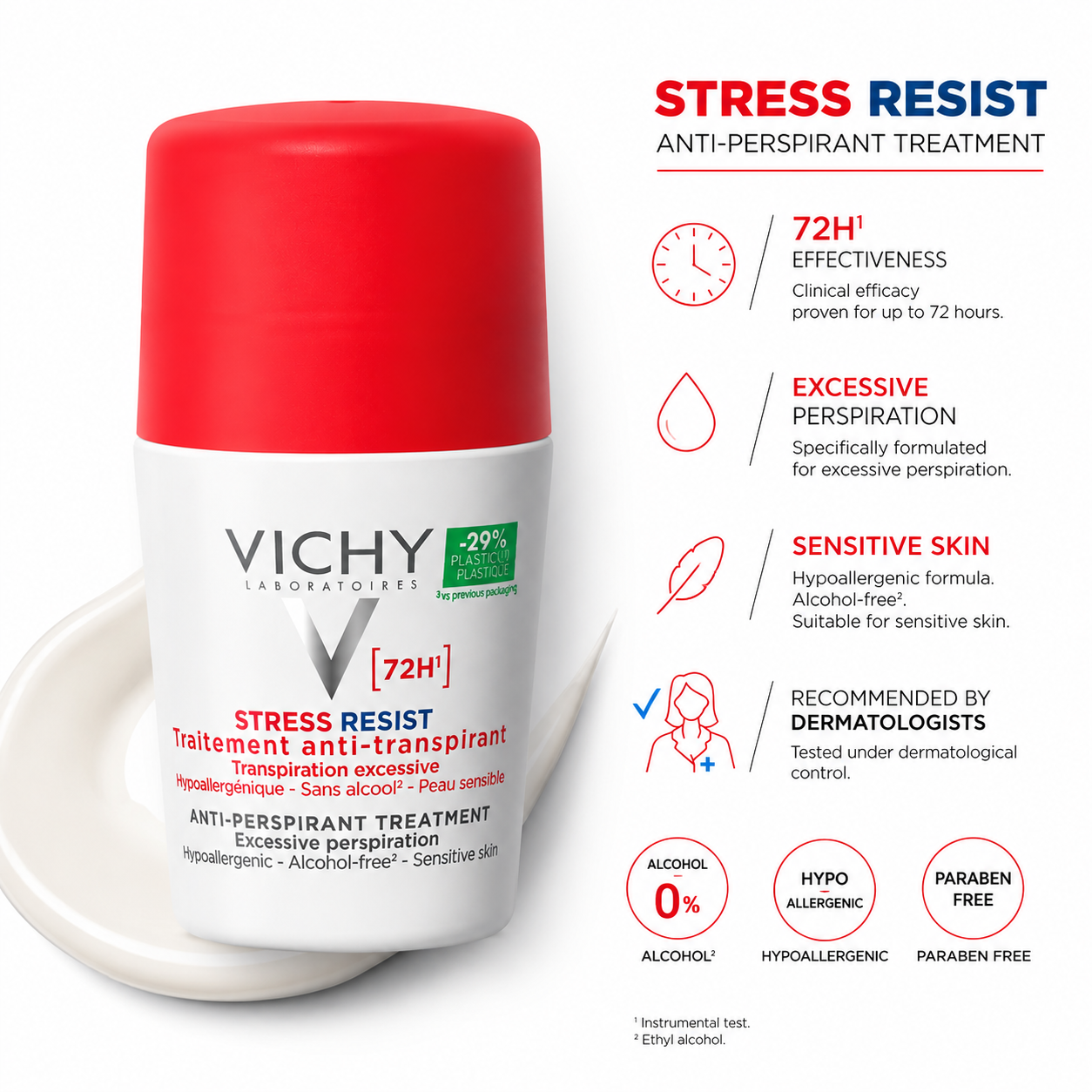 Vichy Stress Resist 72H  Roll-On Deodorant