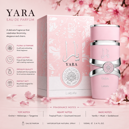 Lattafa Yara Eau de Parfum for Women –100ml