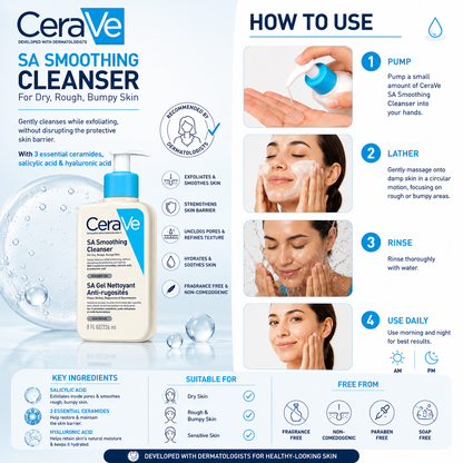 CeraVe SA Smoothing Cleanser 236ml