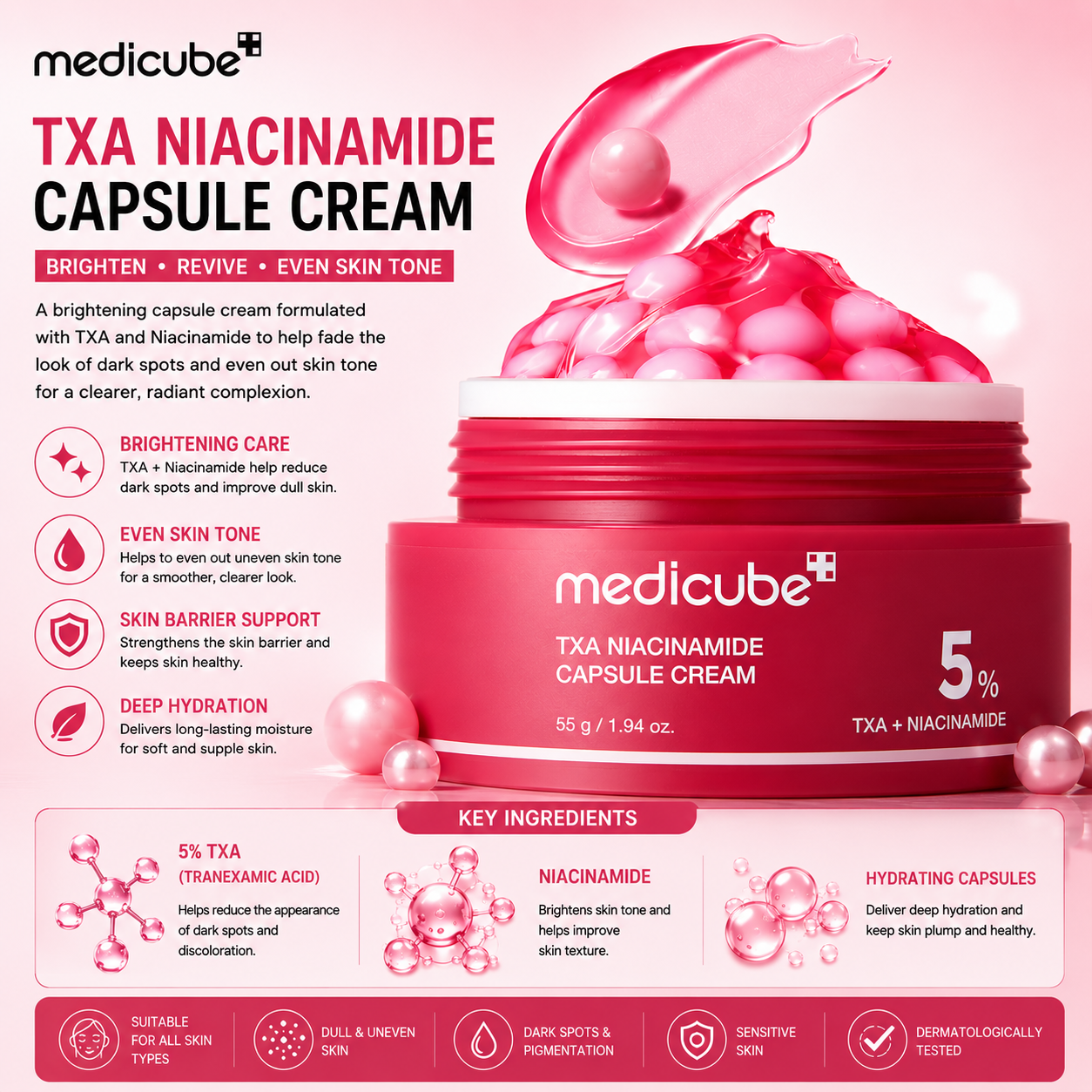Medicube TXA Niacinamide Capsule Cream