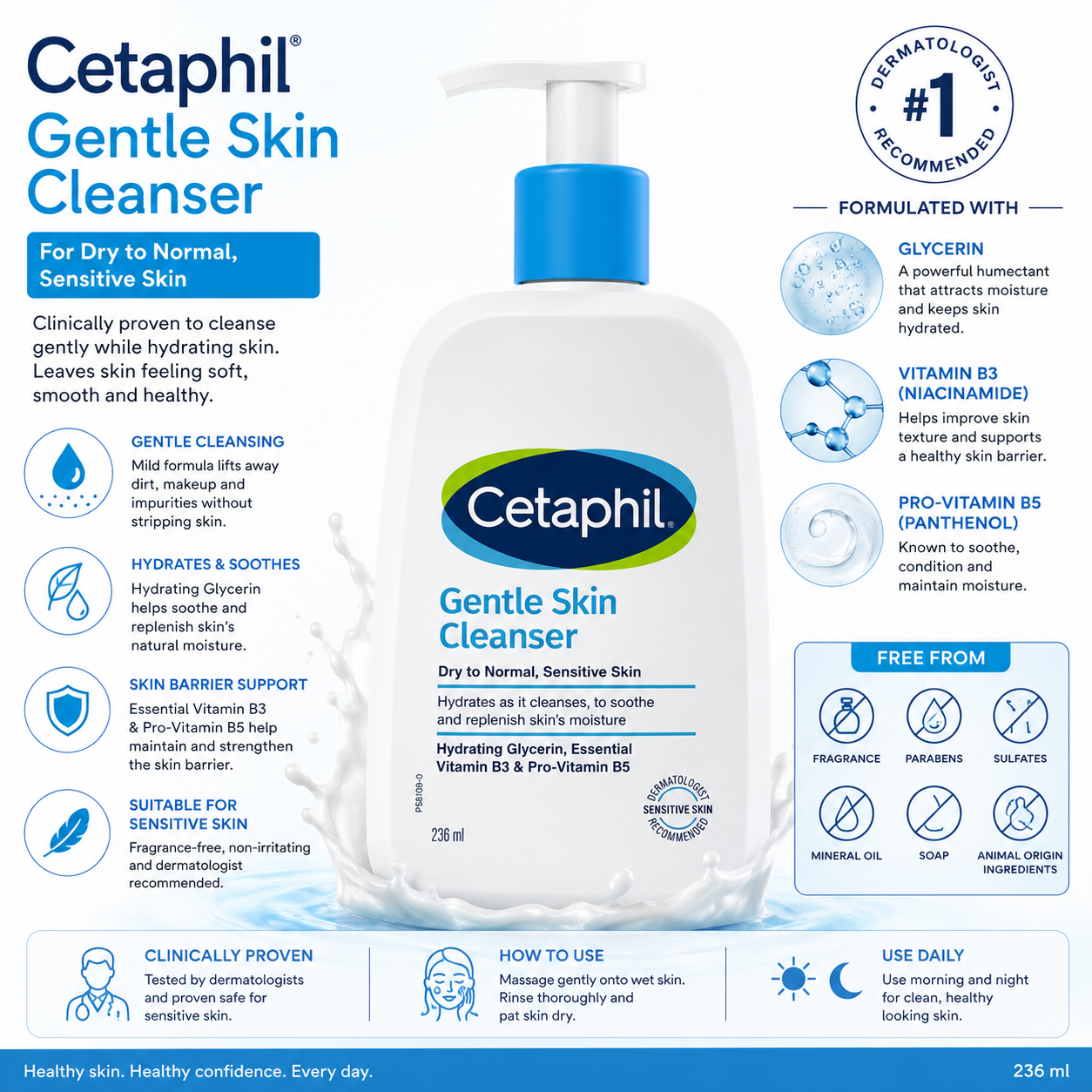 Cetaphil Gentle Skin Cleanser - 236ml