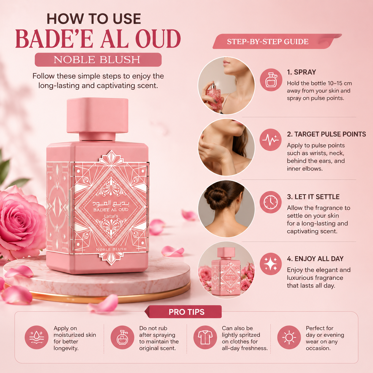 Lattafa Bade'e Al Oud Noble Blush Eau De Parfum