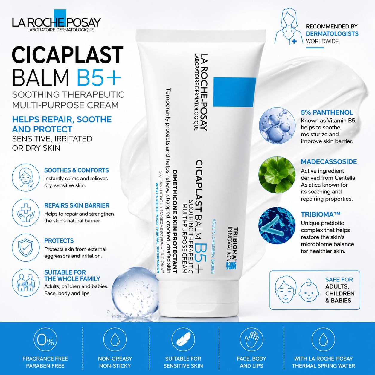 La Roche-Posay Cicaplast Baume B5+Cream- 40ml