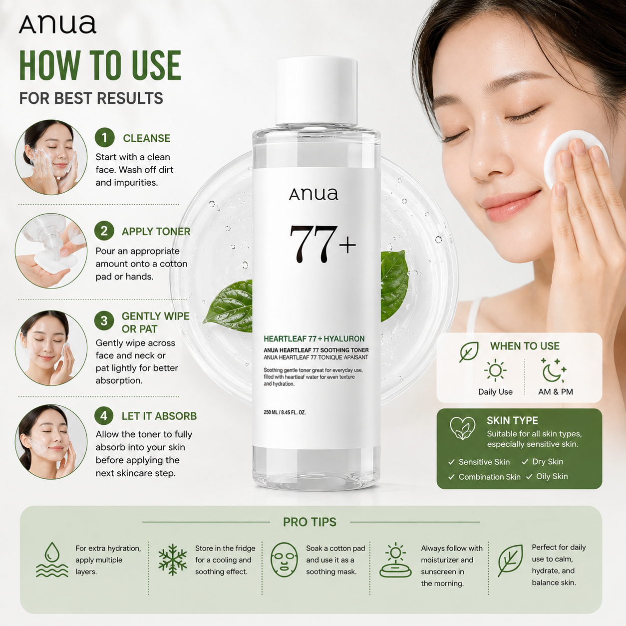 Anua Heartleaf 77 Soothing Toner 250ml