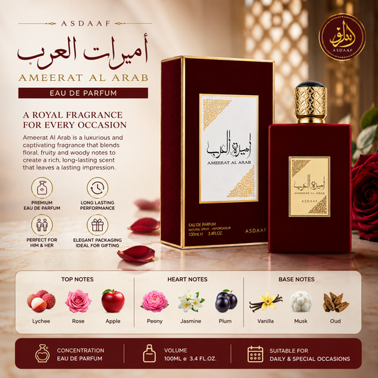 Asdaaf Ameerat Al Arab Eau De Parfum – 100ml